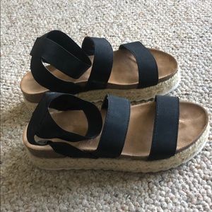 Open toe espadrilles